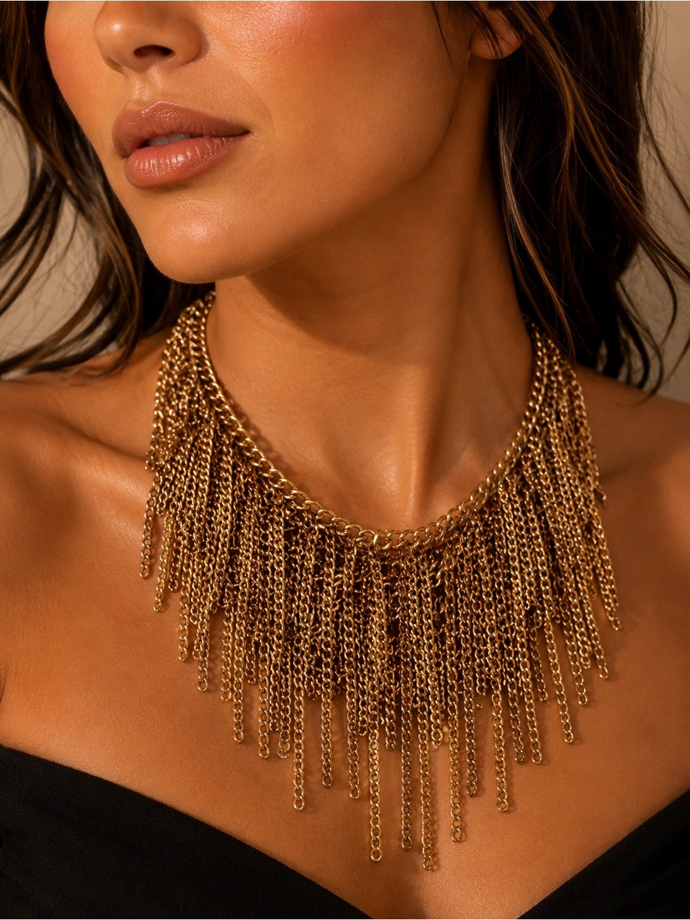 Chain on chain on chain!!! Rare vintage necklace